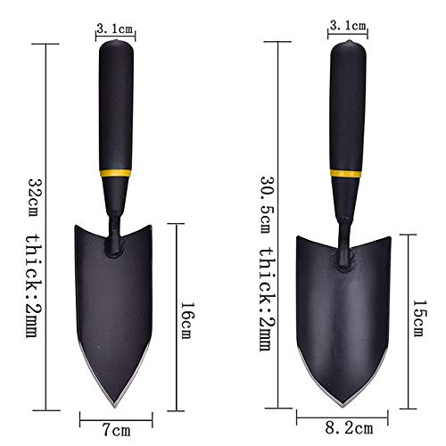 Pannow Garden Shovel Trowel & Hand Shovel with Non-Slip Handle, Mini Indoor Garden Tools for Transplanting, Weeding, Moving and Smoothing Digging & Planting