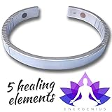 MAGNETIC BRACELET ♥ Arthritis Pain Relief ♥ Back Pain Joint Pain Muscle Pain ♥ Migraine Relief ♥ 5 ELEMENT Magnetic Therapy ♥ Negative Ions ♥ Stainless Steel ♥ Natural Healing