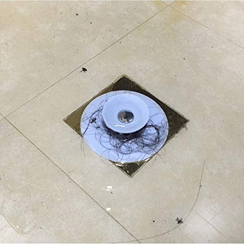 Sink Strainer 2 Pack,Plainmarsh Hair Catcher Drain Stopper Silicone Bathtub Drain Cover 2 in 1 Stop and Filter for Bathroom or Kitchen Wide Rim 4" Diameter