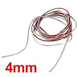 3m Silver Car Grille Exterior Chrome Styling Decoration Moulding Trim Strip 4mm