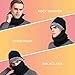 Balaclava Face Mask Winter Cold Weather Fleece Hood Neck Warmer for Men Women Black