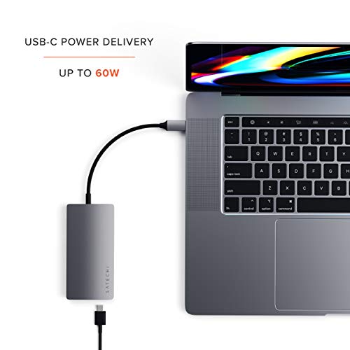 Satechi USB C Hub Multiport Adapter V2 USB C Dongle 4K HDMI (60Hz