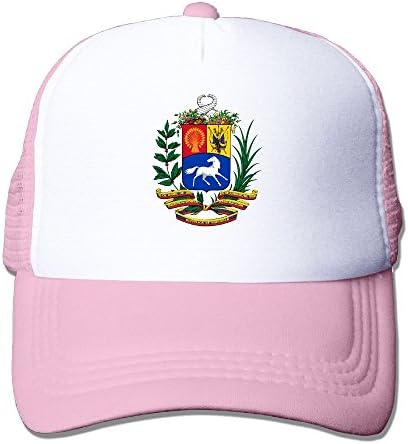PJ090KA Custom Vintage Adult Coat Of Arms Of Venezuela Hip Hop Hats Caps Pink