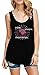 Kirby Pink Puffy Powerful Juniors Black Tank Top