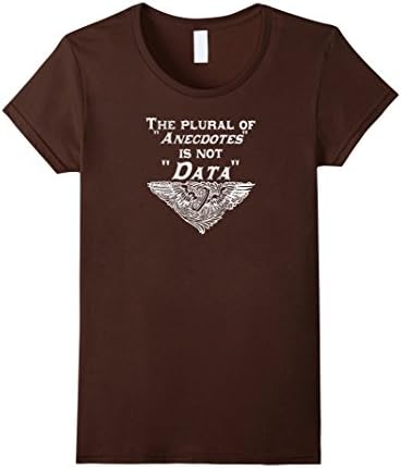 Womens Anecdotal Logical Fallacy T-Shirt Medium Brown