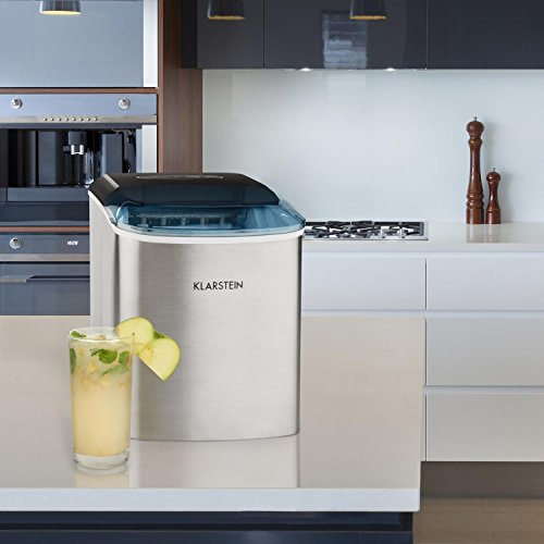 Klarstein On-The-Rocks - Eismaschine, Eiswürfelbereiter, Eiswürfelmaschine, 12 kg / 24 h, 120W, 2 Würfelgrößen, 6-12 min… – Bild 4