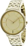 Armani Exchange Olvia Rose Dial Gold Ion-plated Ladies Watch