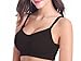 Cherish Every Moment Seamless Maternity Nursing Bra (Medium, Black)
