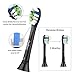 Replacement Toothbrush Heads,Compatible with Sonicare ProtectiveClean 4100 5100 6100-DiamondClean,Plaque Control,Gum Health,HealthyWhite, FlexCare, Essence+ and EasyClean,12 Pcs(Black)