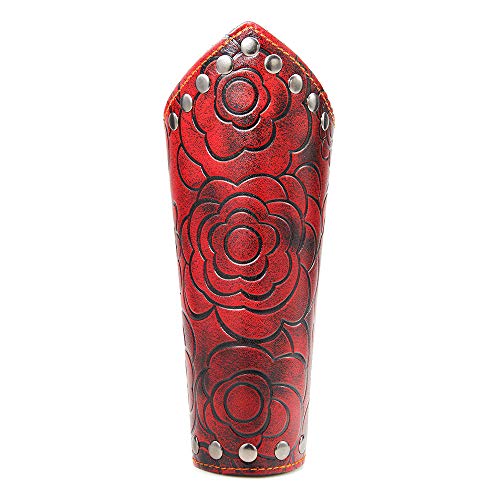 VolksRose Leather Archery Arm Guard, Adjustable Hunting Shooting Arm Guard, Bracers Leather Arm Armor Guard Medieval Rivet Style Armor Costume Traditional Archery Protective Gear, 1 Piece #5