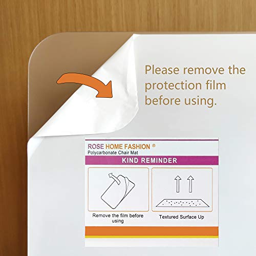 Polycarbonate Office Chair Mat for Hardwood Floor, Floor Mat for Office