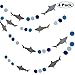 Shark Banner, Shark Garland, Ocean Animals/Baby Shark/Under The Sea/Summer Beach Bach/Swimming Pool/Hawaii Luau/Shark Doo Doo Theme Baby Shower Birthday Party Supplies Decorations primary
