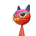 TOOARTS Fortune cat Metal sculpture (Red) Metal Statue Home furnishing articles Handicrafts