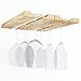 Rustic State Under Cabinet Wooden Hanging Wine Glass Holder by ArtifactDesign Adjustable 2-Sectional Stemware Storage Rack Natural