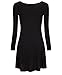 DEARCASE Women's Casual Long Sleeve Simple T-Shirt Loose Dress