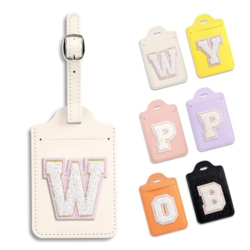 Anntry Custom Luggage Tags for Suitcases,PU Leather Luggage Tag with ID Tag and Total Privacy Protection Travel Game Accessories