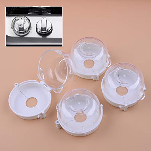 image for Eastar 4Pcs/Set Safety Children Kitchen Stove Gas Knob Covers Protecto