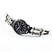 For Samsung Gear S3 Watch Strap,Retro Leather Wristband Band Bracelet Quick Replacement Watchband (Black)