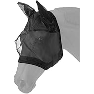 Tough 1 Fly Mask with Ears, Black, Horse Size