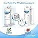 Waterdrop Replacement for EWF01®, FC-300, FC300, EFF-6018A, 241988703 Refrigerator Water Filter, 2 Filters