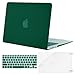 MOSISO Compatible with MacBook Air 13 inch Case (Models: A1369 & A1466, Older Version 2010-2017 Release), Protective Plastic Hard Shell Case & Keyboard Cover & Screen Protector, Peacock Green
