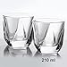 Whiskey Stones Glasses Gift Set - 8 Granite Chilling Whisky Rocks + 2 Crystal Tumblers + Cotton Bag in Wooden Box – Reusable Ice Cubes by Cumbreca