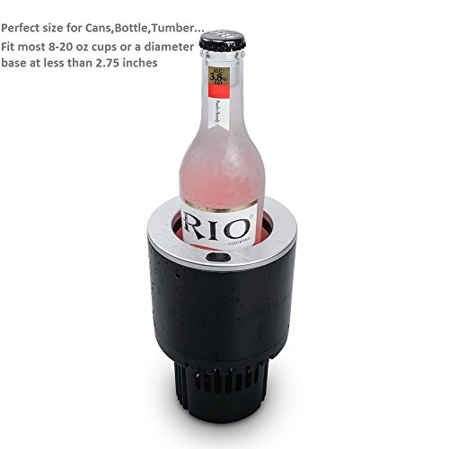 Smart Car Cup Cooler and Warmer 12v Car Power,Portable Auto Electric Holder Refrigerate and Heat Drink/Coffee/Cola/Water/ Cans/Bottle/beverage for Camping,Outdoor,Travel,Hiking.