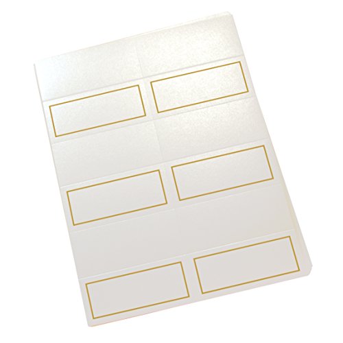 Documents and Designs Single Line Border Easy Print Place Cards (Select Color/Quantity), Champagne, Gold, Set of 150 (25 Sheets) - Thumbnail 3