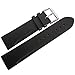 Bonetto Cinturini 22mm Black Rubber Watch Strap Model 315