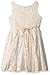 Sweet Heart Rose Girls' Little Sleeveless Embroidered Dressy Dress with Flower Detail