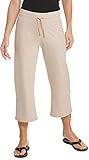 Coolibar UPF 50+ Women's Beach Capris - Sun Protective (Medium- Oatmeal Heather)