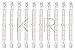 KOR (Pack of 10) Halogen Double Ended J Type 118 mm (4.64 Inches) 120 Volt R7S Base Q200T3/118mm (200)