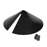 Stokes Select Squirrel-X Squirrel Baffle for Bird Feeders, 15-Inch Steel Wrap Around, Black, 38046