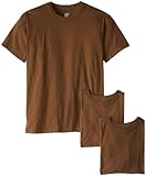 Soffe Men's 3 Pack Military T-Shirts Brown Small