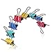 235 Pack Binder Clips, Paper Clips, Rubber Bands, Push Pins - 19mm 25mm 32mm Paper Clamps Paper Binder Clips Metal Fold Back Clips with Box Assorted Colors