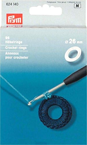 Häkelringe, flach 26 mm - 96 Stück - (624140)