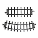 Club Pack of 12 Black Replacement Train Set Track Pieces 10