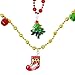 Set of 12 Christmas Jingle Bells Necklaces for Christmas and Holiday Party Favors with 6 Designs