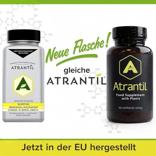 Atrantil Natural Digestive Aid for Bloating and Abdominal Discomfort, 90 Capsules