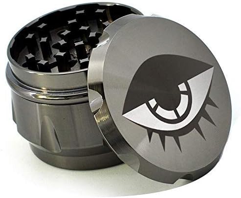 Desert Eye X Large Herb Grinder With Crystal Catcher 4-Piece (Gun Metal)