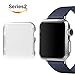 Apple Watch Series 2 Screen Protector 42mm, MYECOGO Watch 2 Super Thin Transparent PC Protective Bumper Cover Case For Iwatch Series 2 Nike+ ALL Models- Full Coverage Protective Case Transparent 42mm