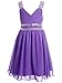 FAIRY COUPLE Girl's Jeweled Surplice Knee Length Party Dress K0157