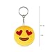 Dreampark Emoticon Party Favors, Emoticon Keychain 100 Pack Mini Plush Carnival Prizes for Kids Birthday Party Supplies Treasure Box School Prize Valentine Day Gifts for Kids Classroom Bulk Toy