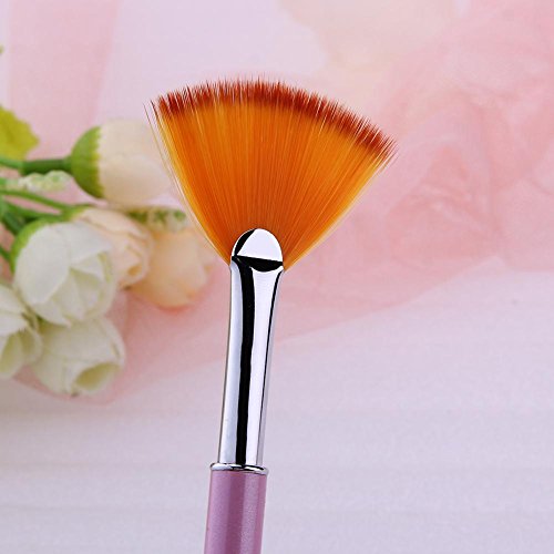 Jocestyle 1pcs Nail Art Fan Shaped Brush UV Gel Gradient Drawing Painting Manicure Pen - Thumbnail 6