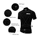 Spotti Men's Cycling Bike Jersey Short Sleeve with 3 Rear Pockets- Moisture Wicking, Breathable, Quick Dry Biking Shirt Black