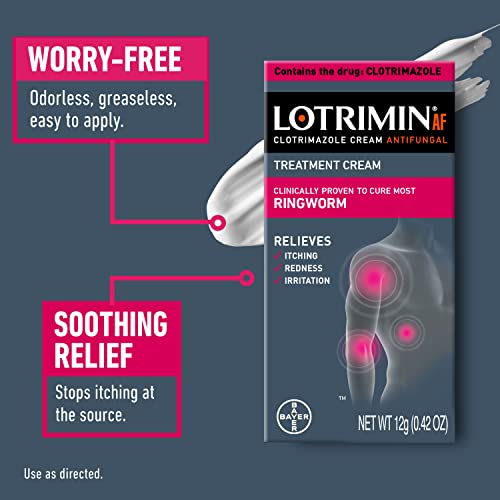 Lotrimin AF Ringworm Cream Clotrimazole 1 Clinically Proven