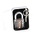 Jmkcoz Professional Lock Pick Set Transparent Visible Cutaway of Padlocks Locksmith Training Practice Lock Trainer Lock with 2 keys