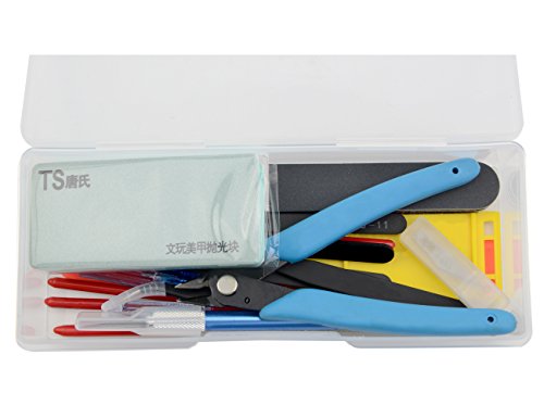 BXQINLENX Professional 20 PCS Gundam Modeler Basic Tools Craft Set For Car Model Assemble Building(I)