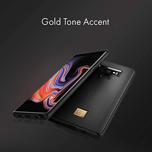 Spigen [LA Manon Classy Funda Samsung Galaxy Note 9 con un diseño Elegante y fácil Agarre - Black - Imagen 3