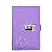 JunShop Lock Diary Combination Locking Journal Locked Notebook Writing Notebook A5 Planner Agenda Personal Notepad Purple